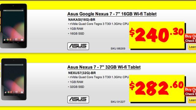 JB Hi-Fi’s Selling Nexus 7 Cheap