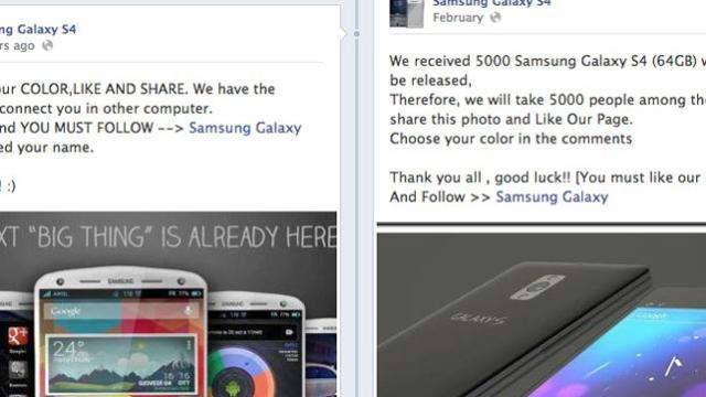 Samsung Isn’t Giving Away Galaxy S4s On Facebook