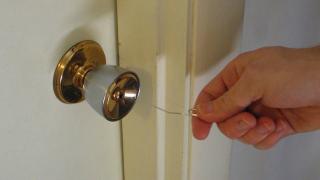 Open Simple Household Locks With A Paper Clip