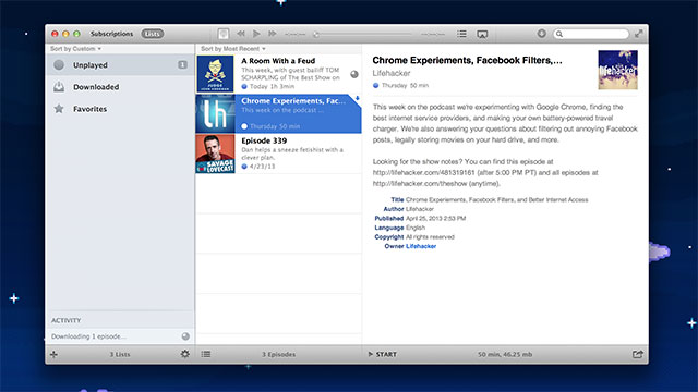 Instacast For Mac Manages And Syncs Your Podcasts With Your iPhone
