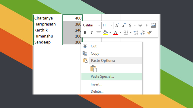 Quickly Perform Calculations In Excel By Using Paste Special