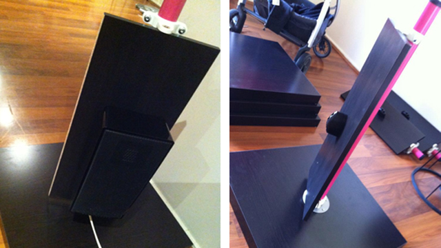 These DIY Adjustable Speaker Stands Save Your Walls From Damage