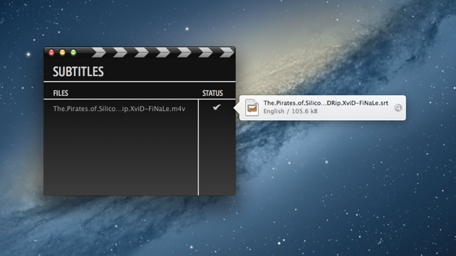 Subtitles Automatically Downloads Subtitles For Movies On Your Mac