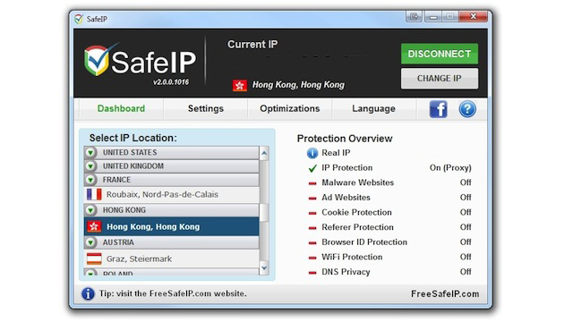 SafeIP Swaps Your IP Address To Provide Private Browsing