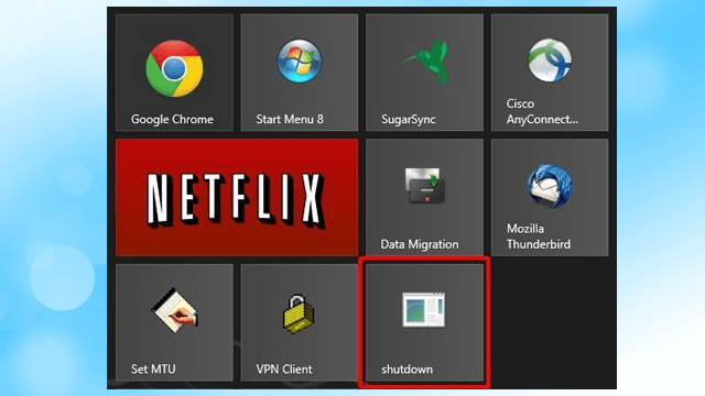 Create The Shutdown Tile That’s Missing From Windows 8