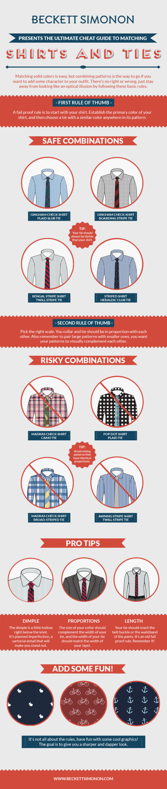 This Cheat Sheet Teaches You How To Match Shirt And Tie Patterns