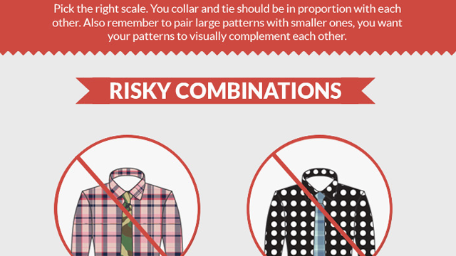 This Cheat Sheet Teaches You How To Match Shirt And Tie Patterns