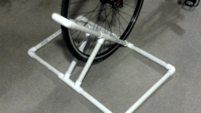 Build A Compact Bike Rack Out Of PVC