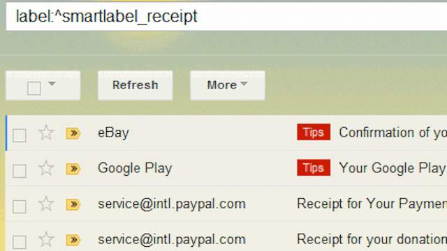 Find Receipts In Gmail With This Hidden Smart Label