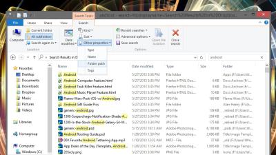 Perform Better Searches In Windows 8 With Explorer’s Ribbon