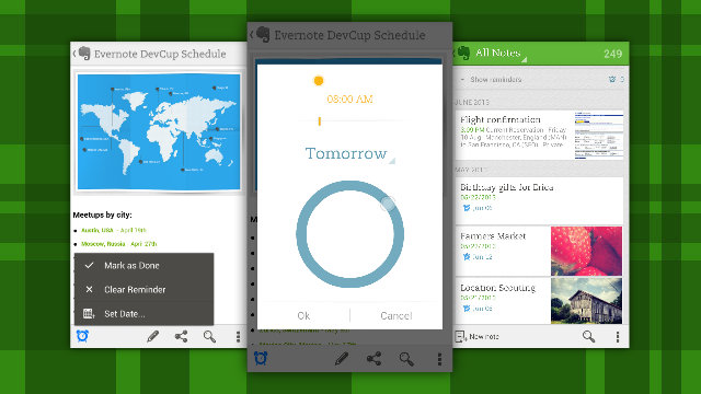 Evernote For Android Adds Reminders