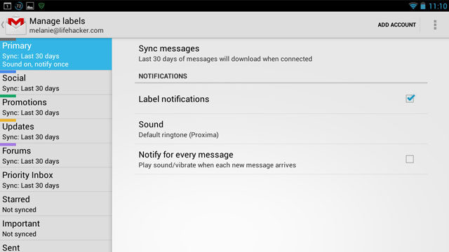 Customise The Alerts For Gmail Labels