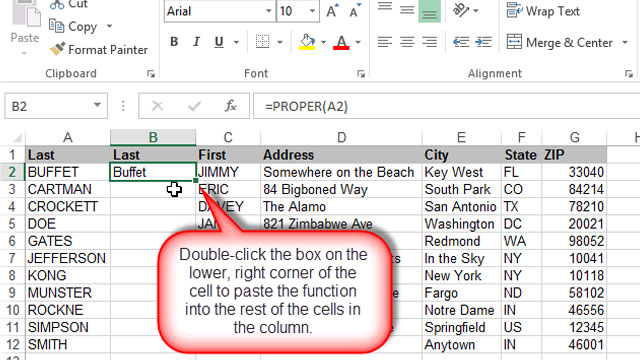 Paste Formulas Or Values Into An Excel Column With A Double-Click