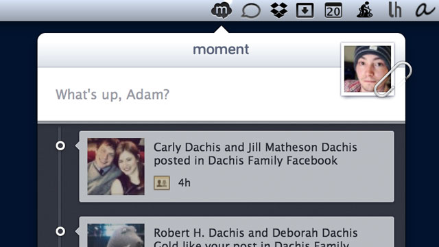 Moment Simplifies Posting Photos And Status Updates To Facebook