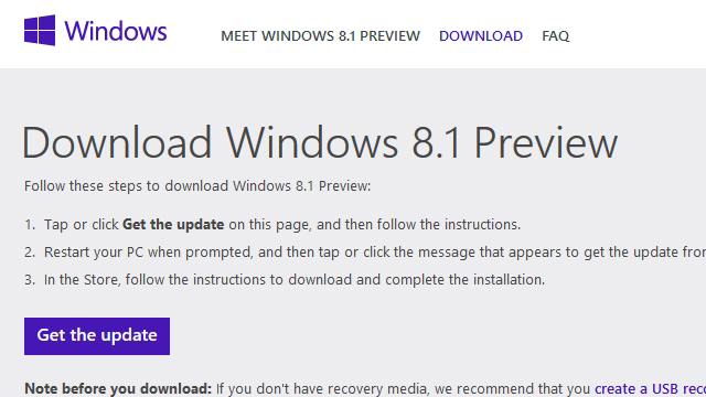 Download The Windows 8.1 Preview Now