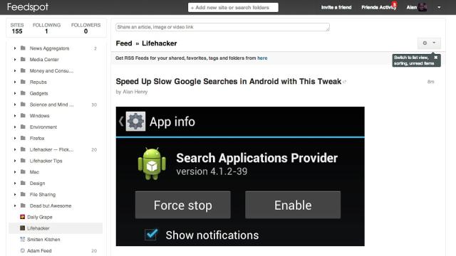 Feedspot Is A Google Reader Replacement With Lots Of Sharing Features