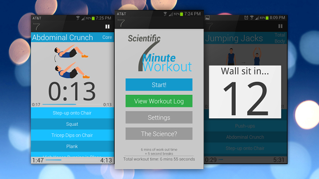 Scientific 7 Minute Workout Makes Your Android Phone An Exercise Guide