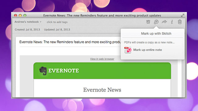Evernote Updates With Skitch Annotations, Documents Preview