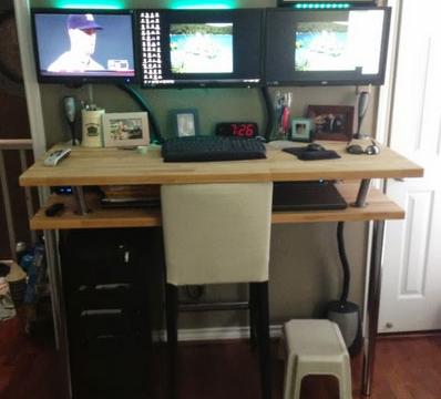 Make Your Own Multi-Level, Adjustable Height Standing Desk