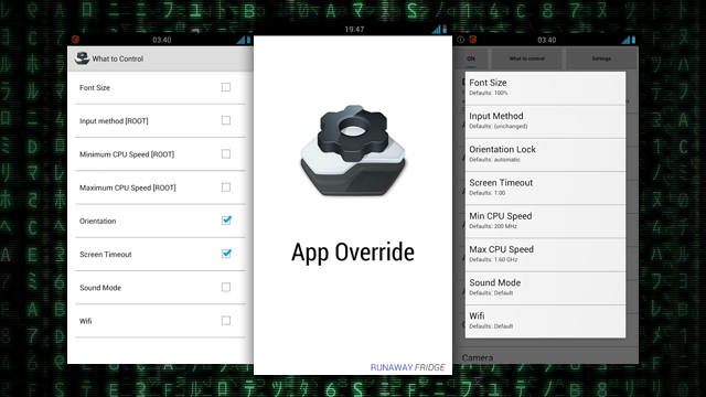App Override Gives You Personalised Settings For Individual Apps