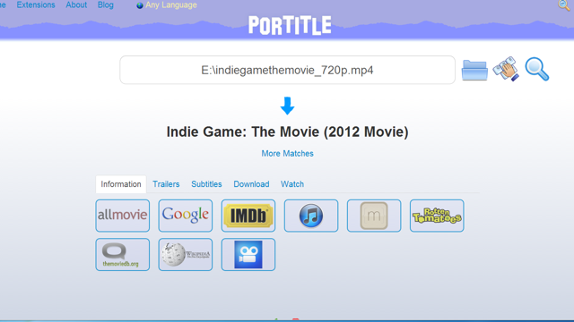 Portitle Finds And Aggregates Movie Info