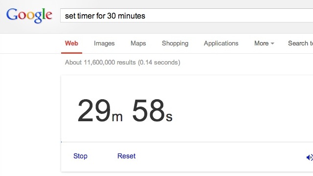 Use Google As A Timer With A Simple Search Command