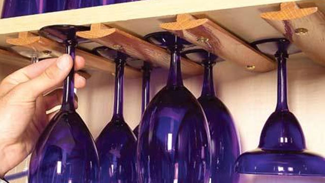 Hang Wine Glasses With Moulding