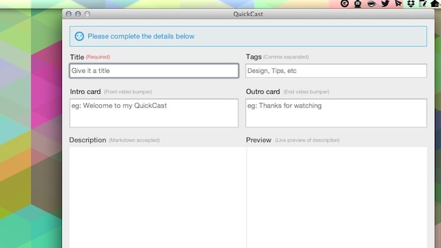 QuickCast Is A Simple Way To Make And Publish Short Screencasts
