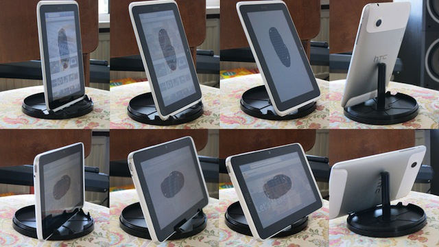 Make A Simple And Adjustable Tablet Stand From A CD Spindle
