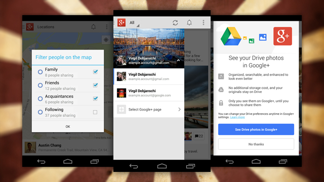 Google+ For Android Adds Account Switching And Location Sharing