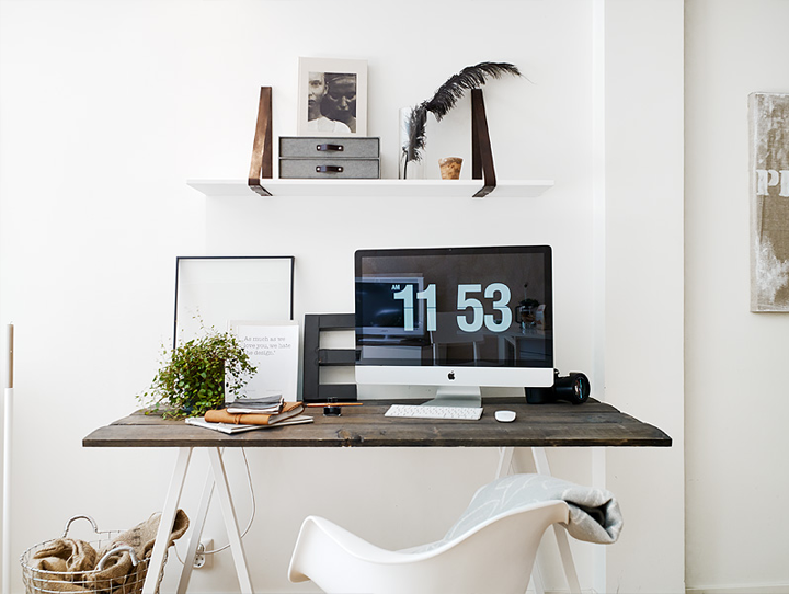 The Airy Apartment Workspace