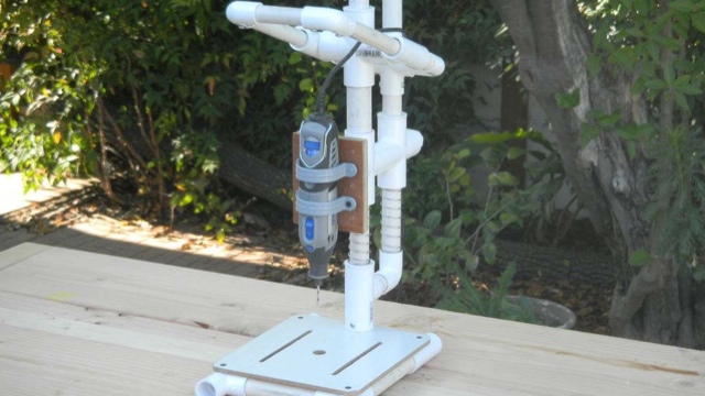 Build A Dremel Drill Press Out Of PVC Pipe
