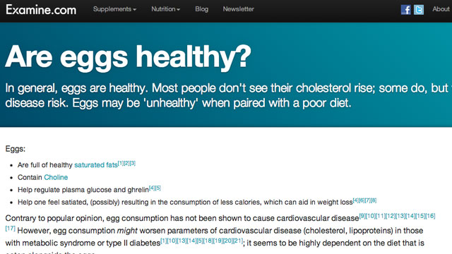 Examine.com Is An FAQ For All Things Health And Nutrition