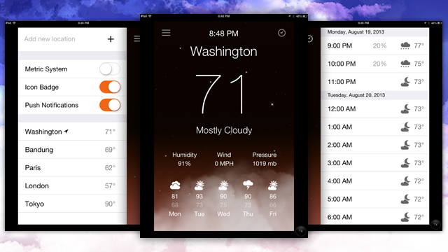 Aero Weather Is An Animated, iOS 7-Ready Weather App For iPhone