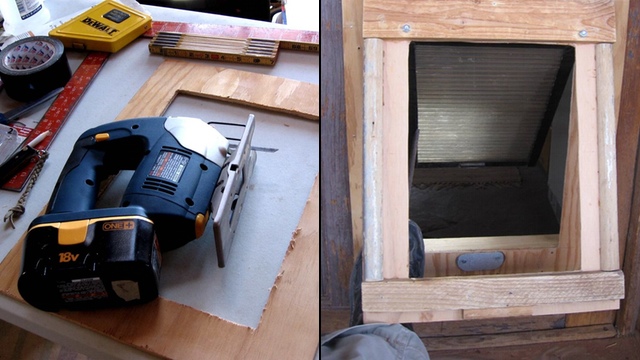 This DIY Dual Flap Dog Door Keeps The Weather Out
