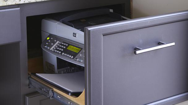 Hide Your Printer In A Desk Drawer Or Filing Cabinet
