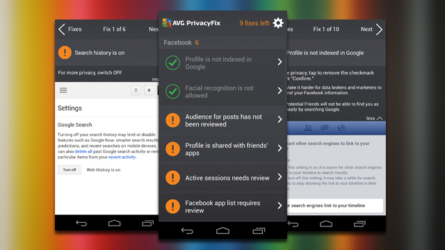 AVG PrivacyFix Audits Your Facebook And Google Accounts For Privacy