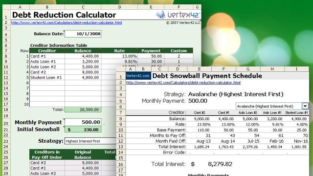 Download This Snowball Debt Calculator And Plan To Get Out Of Debt