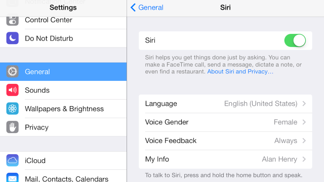 How To Change Siri’s Voice In iOS 7