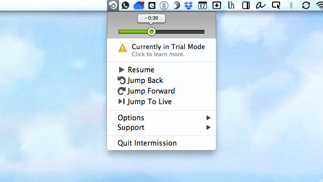 Intermission Pauses And Rewinds Live Audio On Your Mac