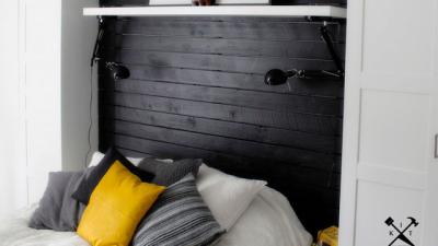 Hack An IKEA Shelf And Lamp Into An Upside-Down Reading Light