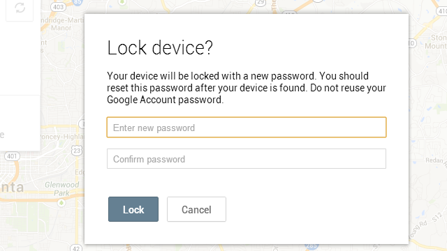 Lock Your Phone Remotely With Android Device Manager