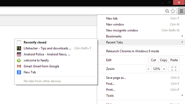Chrome Adds ‘Recent Tabs’ Menu For Easier Backtracking