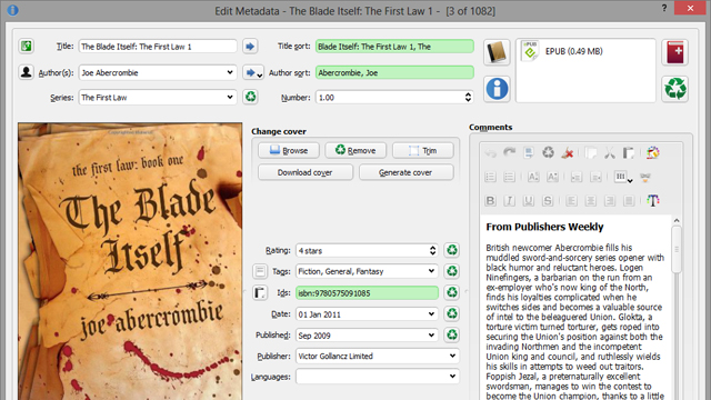 Automatically Download Metadata For Your Ebooks With Calibre