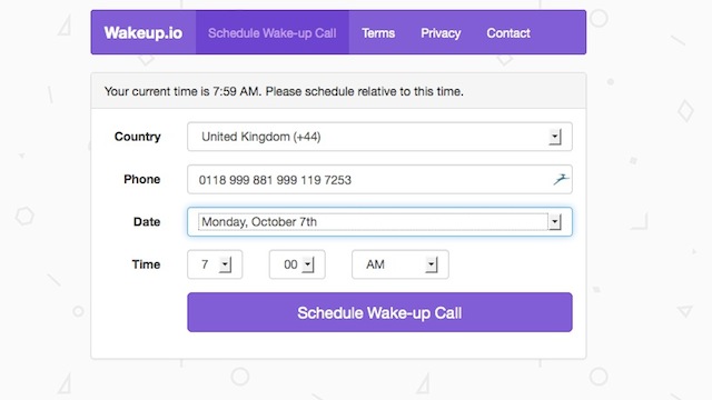 Wakeup.io Wakes You With A Free Wake-Up Call, Anywhere In The World