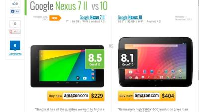 TabletRocket Compares Tablet Specs And Benchmarks Side By Side