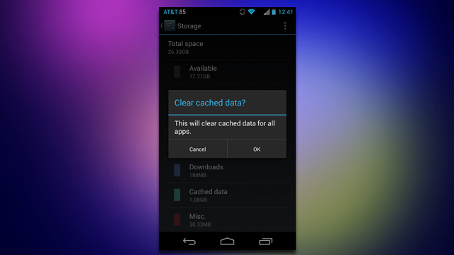 Clear All Cached App Data At Once On Android