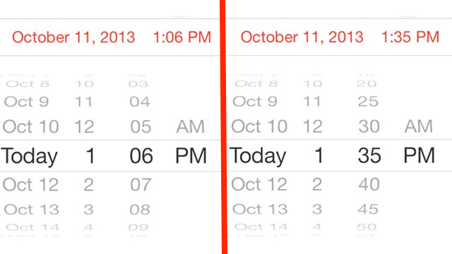 Double-Tap The iPhone’s Time Picker To Switch Minute Increments