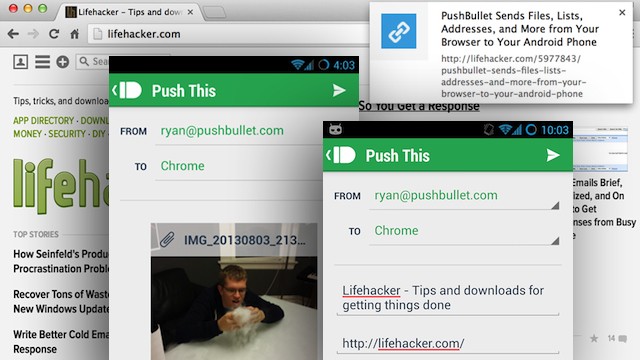 PushBullet Sends Links, Files And Notes To Chrome From Android