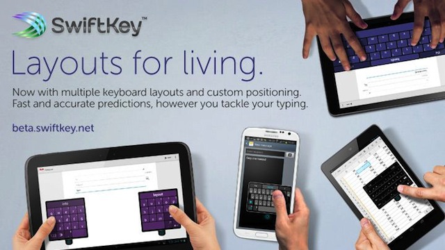 SwiftKey Adds Custom Keyboards You Can Resize, Move Around The Screen